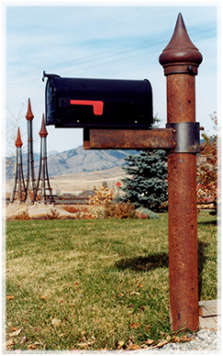 Our steel mailbox support